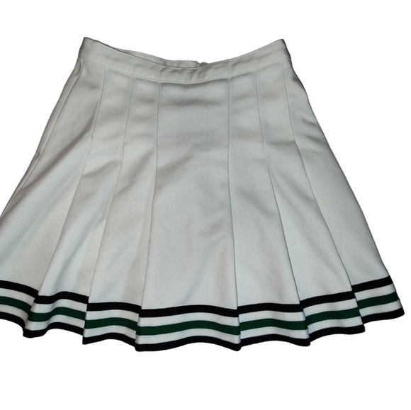 Varsity White Pleated With Three Stripes Women's Cheerleader/Cheerleading Skirt - Picture 10 of 10